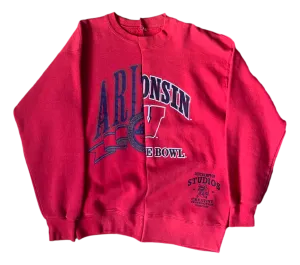 1/1 "Collegiate Red" Split Crewneck - Large