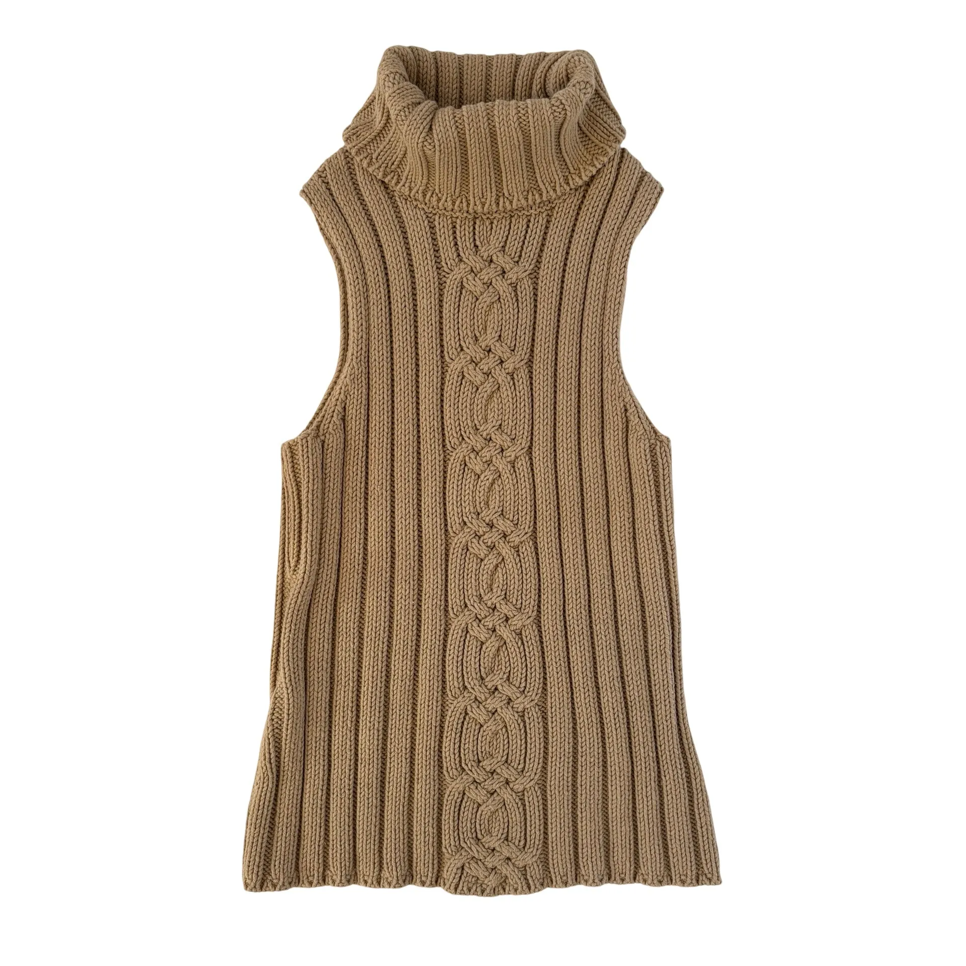 2000s Sleeveless Knit Turtleneck (S/M)