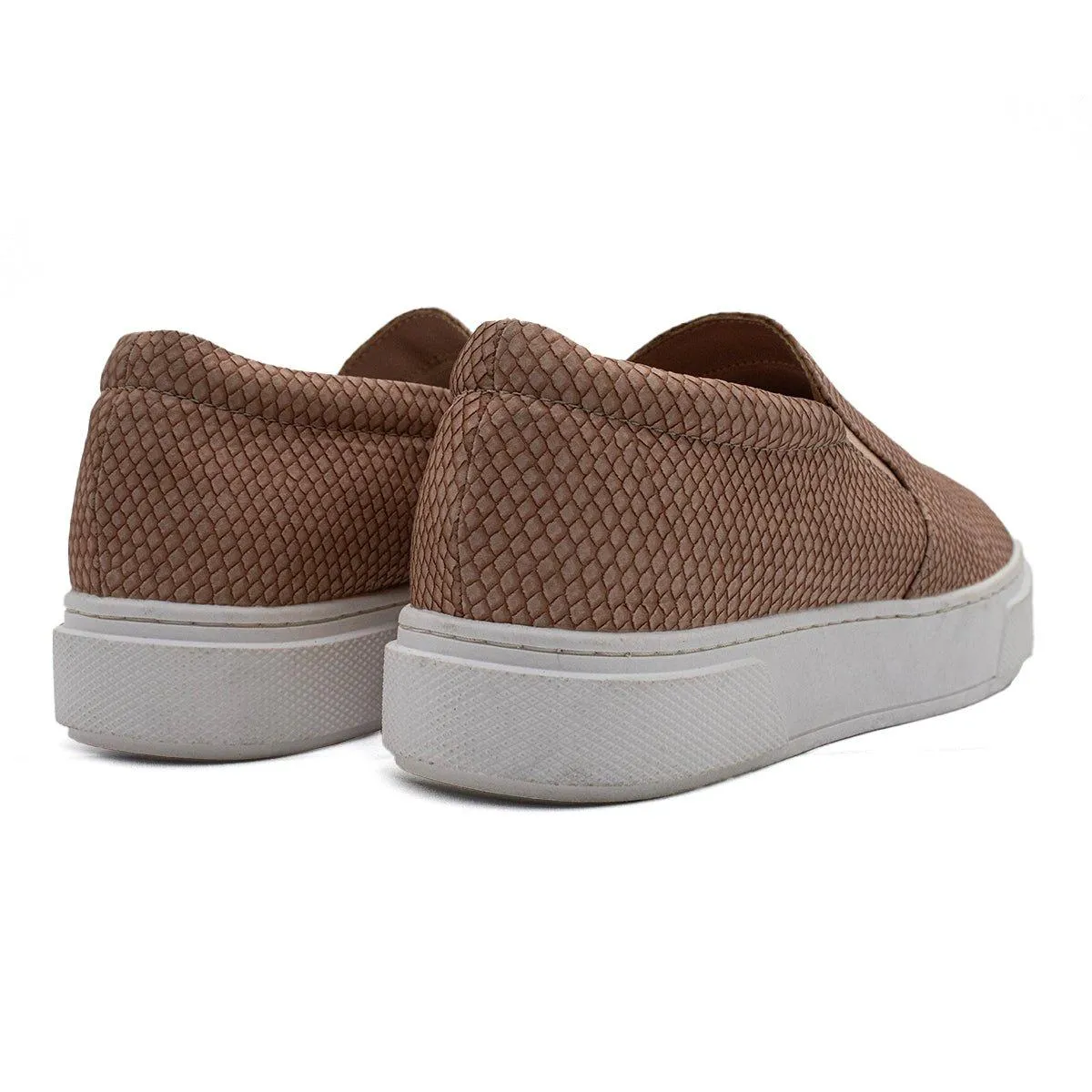 Arizona Arizona Jean Co Az Symphony Low-Top Sneakers Snake Embossed Leather Pink Colour For Women