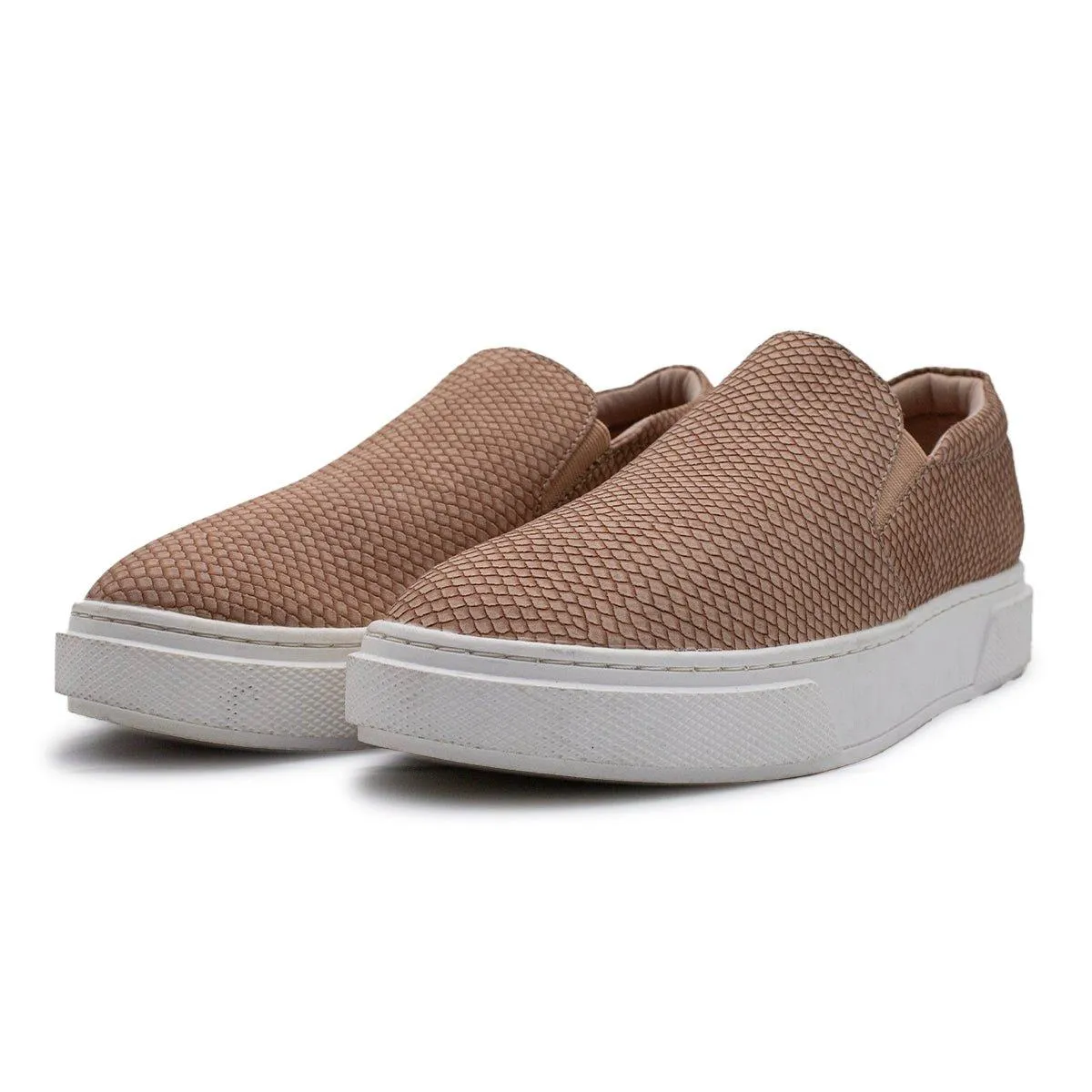 Arizona Arizona Jean Co Az Symphony Low-Top Sneakers Snake Embossed Leather Pink Colour For Women