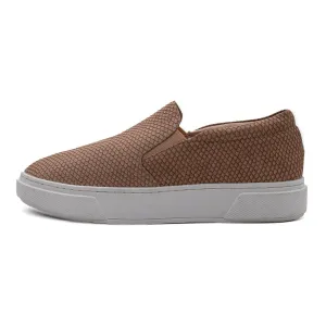 Arizona Arizona Jean Co Az Symphony Low-Top Sneakers Snake Embossed Leather Pink Colour For Women