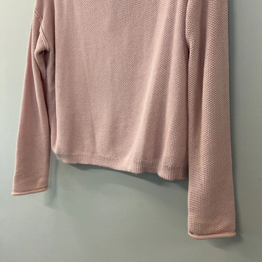 Arizona Jean Co Pink Textured Knit Sweater Medium
