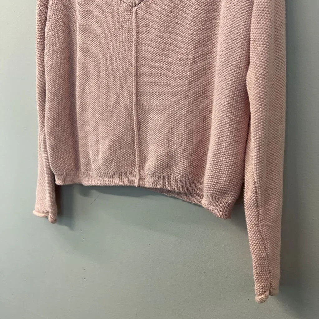 Arizona Jean Co Pink Textured Knit Sweater Medium