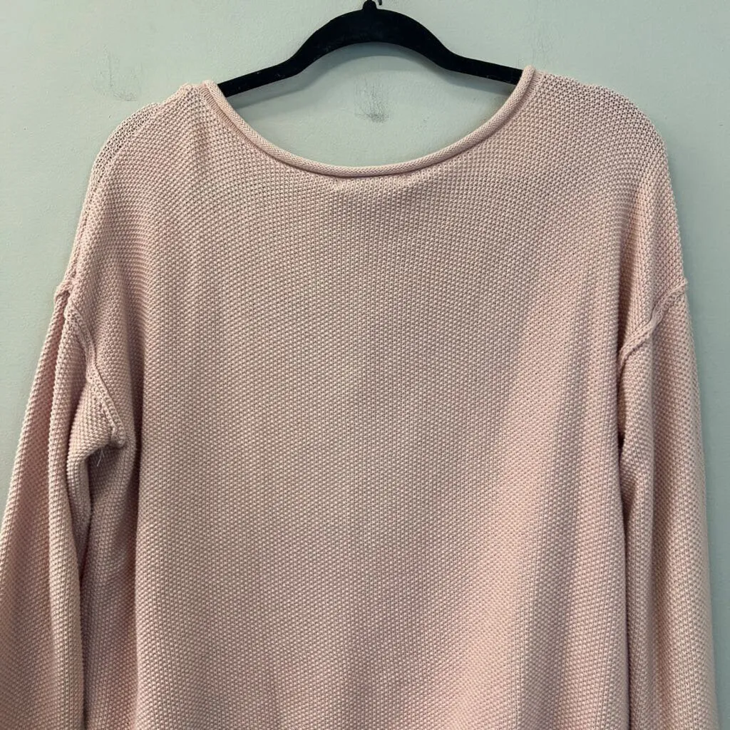 Arizona Jean Co Pink Textured Knit Sweater Medium