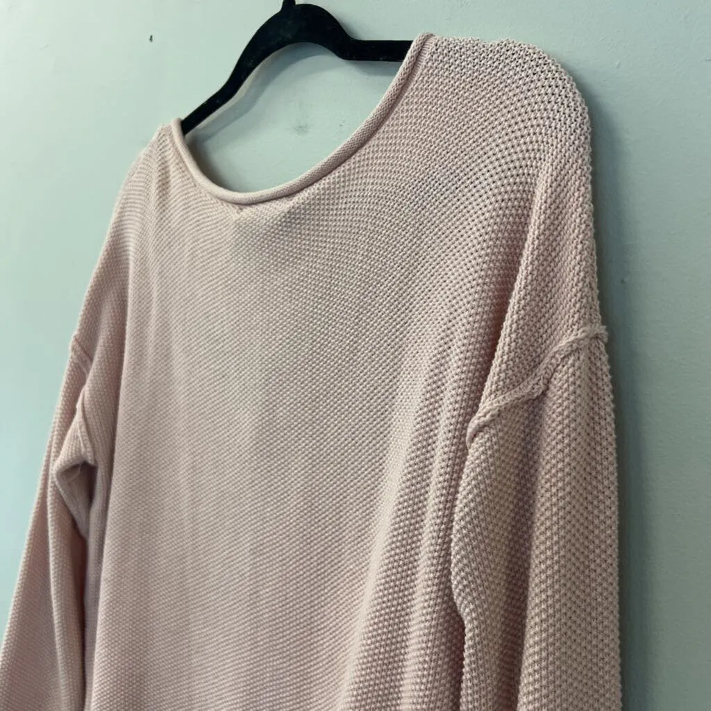 Arizona Jean Co Pink Textured Knit Sweater Medium