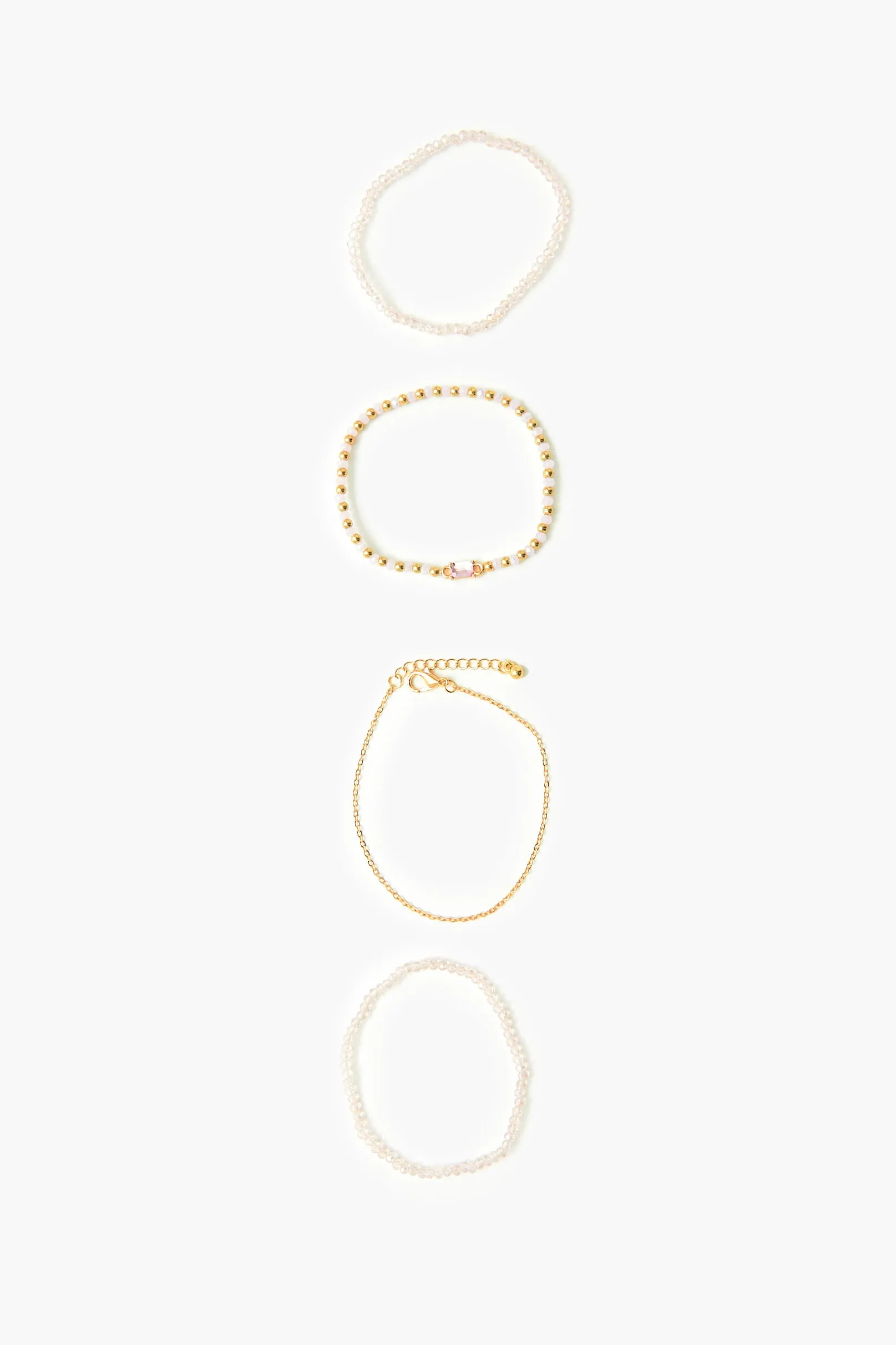 Beaded Stretch Bracelet Set (4 Pcs)