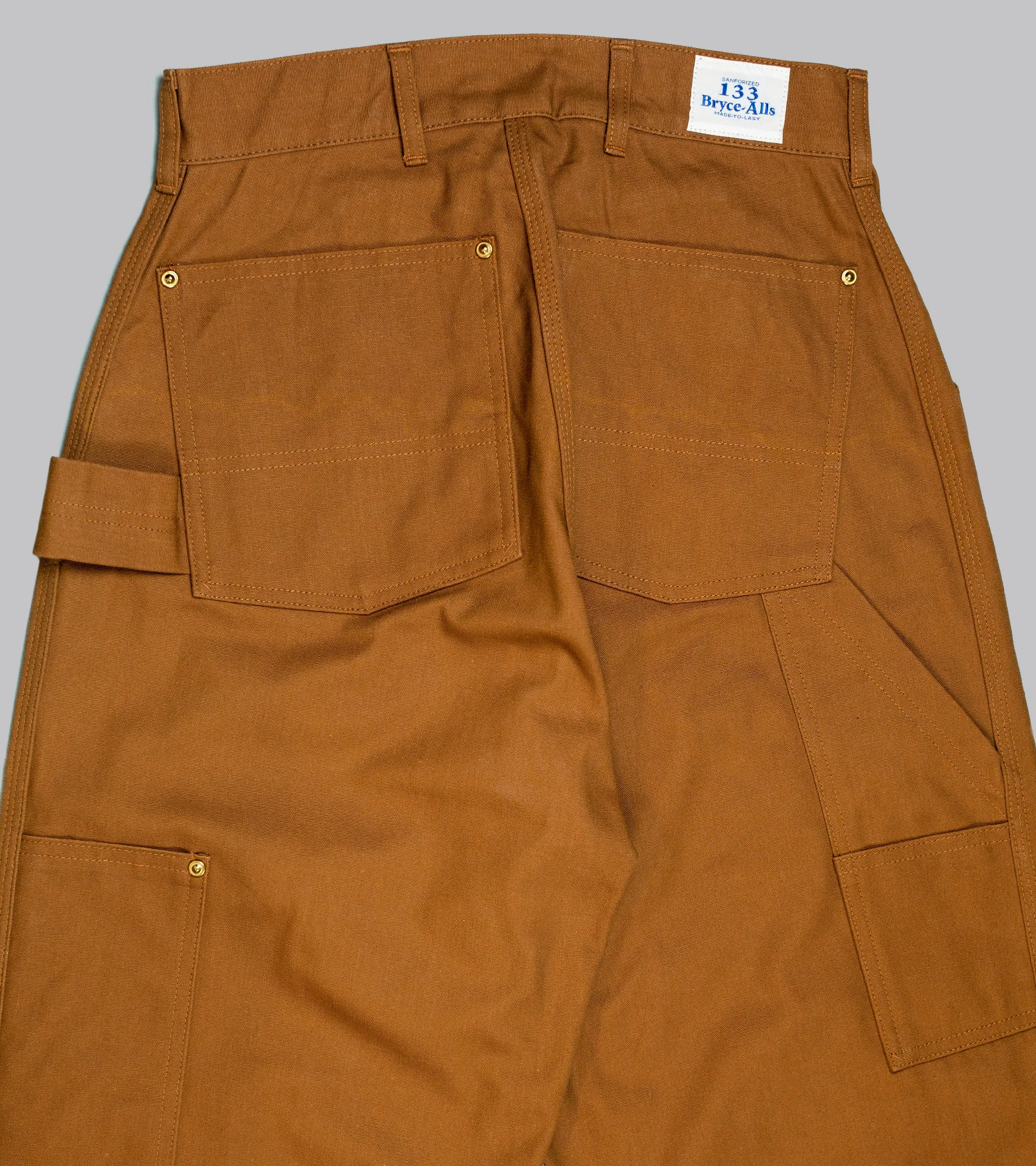 Double Knee Pants Duck Brown