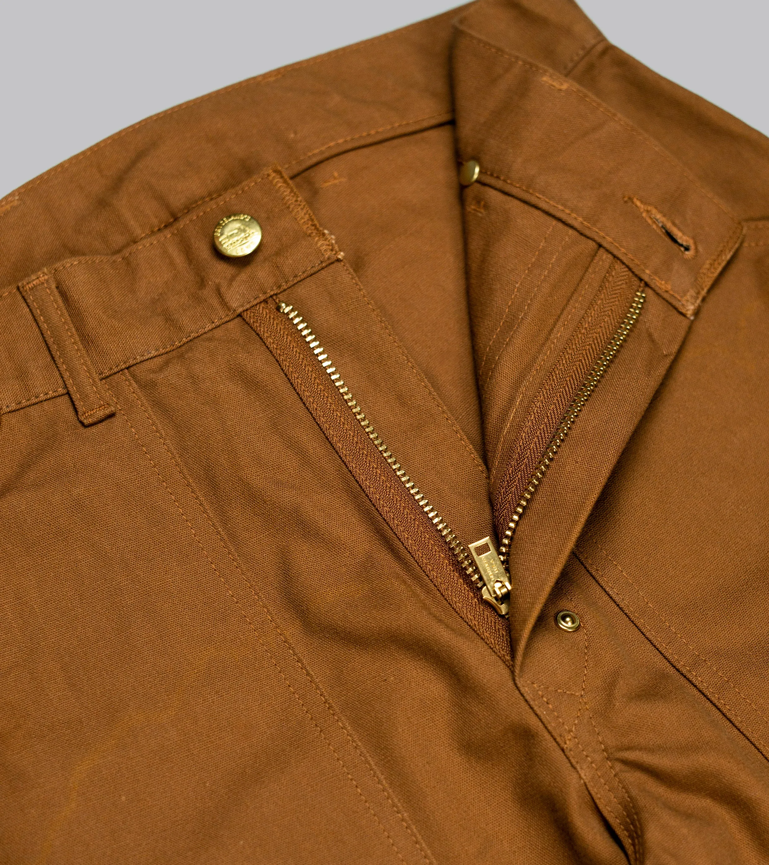 Double Knee Pants Duck Brown