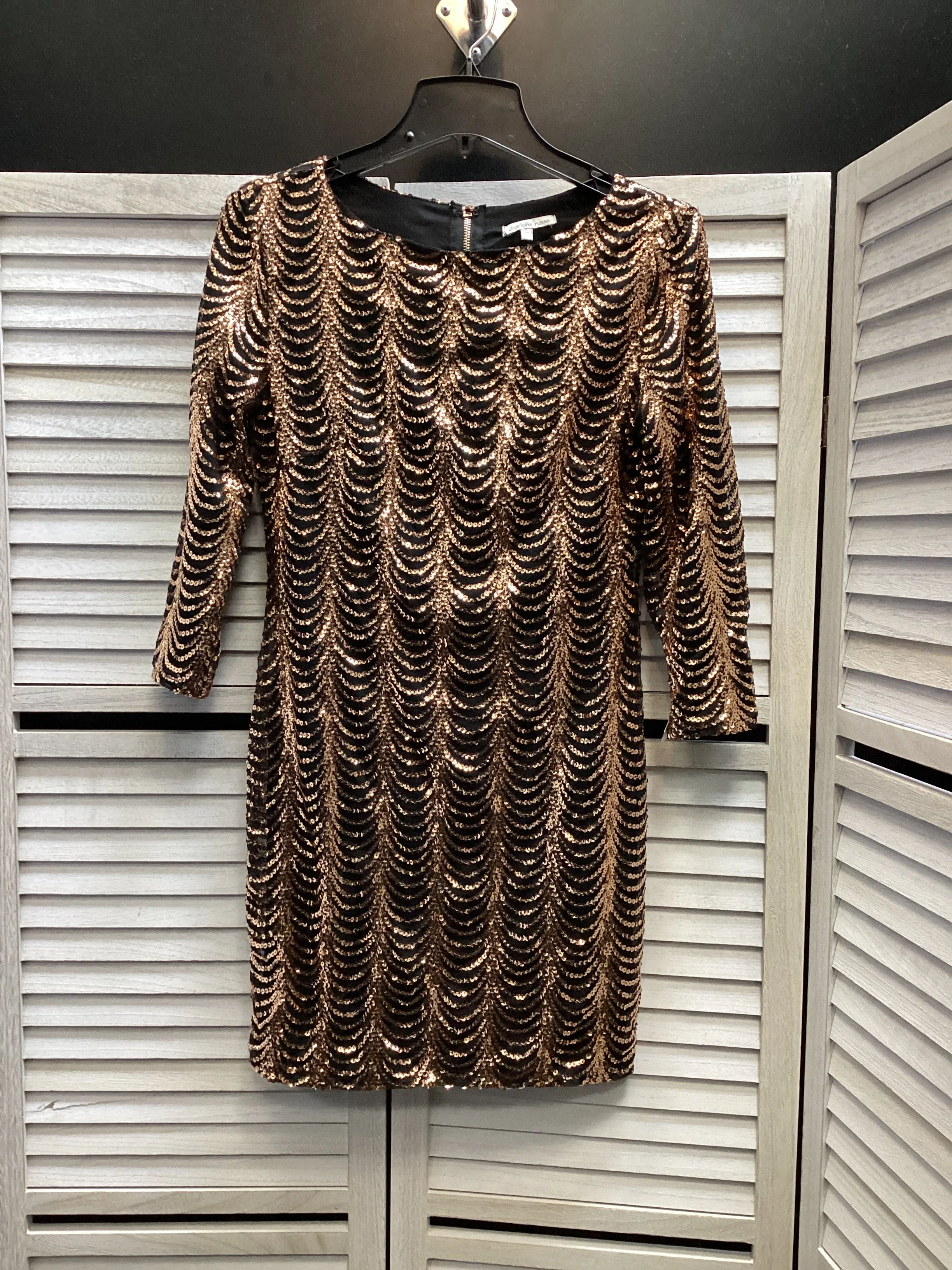Dress Party Short By Charlotte Russe In Gold, Size: S