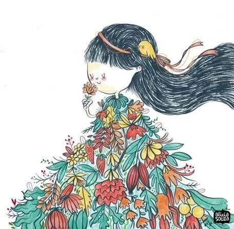 Flower Girl Wall Art