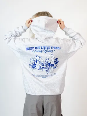 FRIENDS HOODIE (tryck bak) - GRÅ