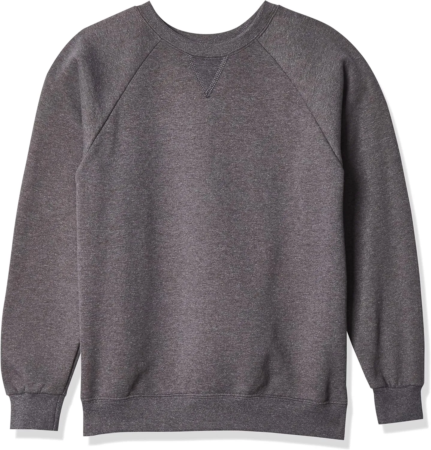 Fruit of the Loom Boys' Fleece Crewneck Sweatshirt, CHARCOAL HEATHER, 2X-Large