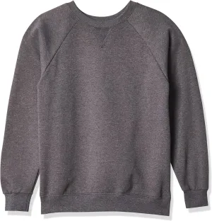Fruit of the Loom Boys' Fleece Crewneck Sweatshirt, CHARCOAL HEATHER, 2X-Large