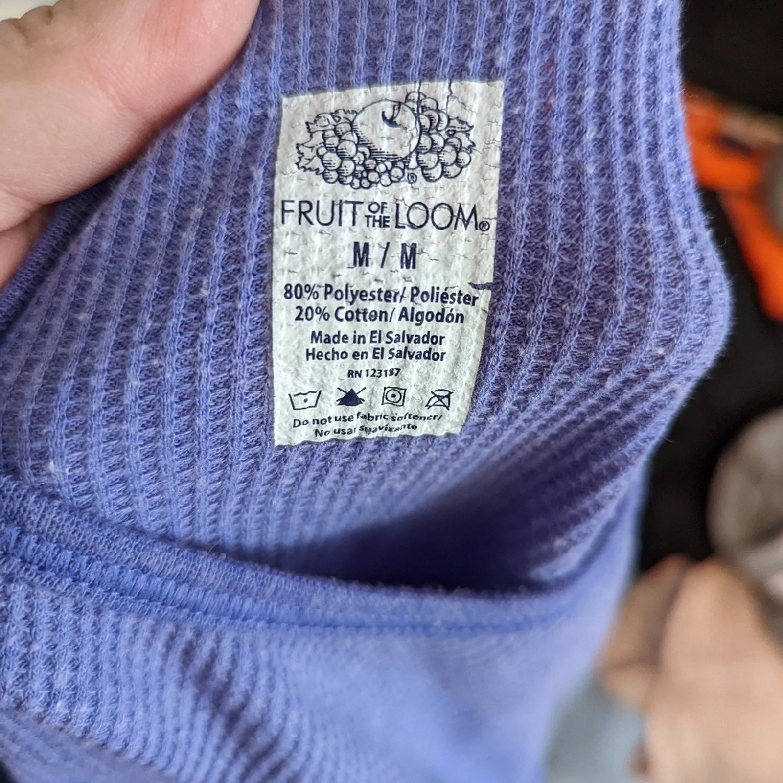 Fruit of the Loom Purple Thermal M