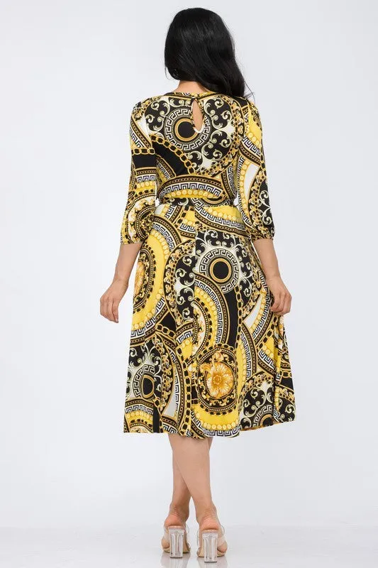 HH583X-VERS - COCKTAIL MIDI DRESS