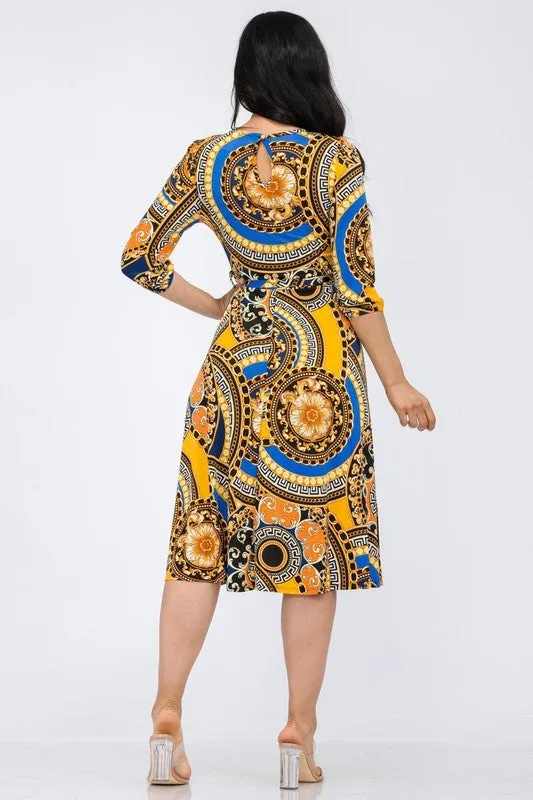 HH583X-VERS - COCKTAIL MIDI DRESS