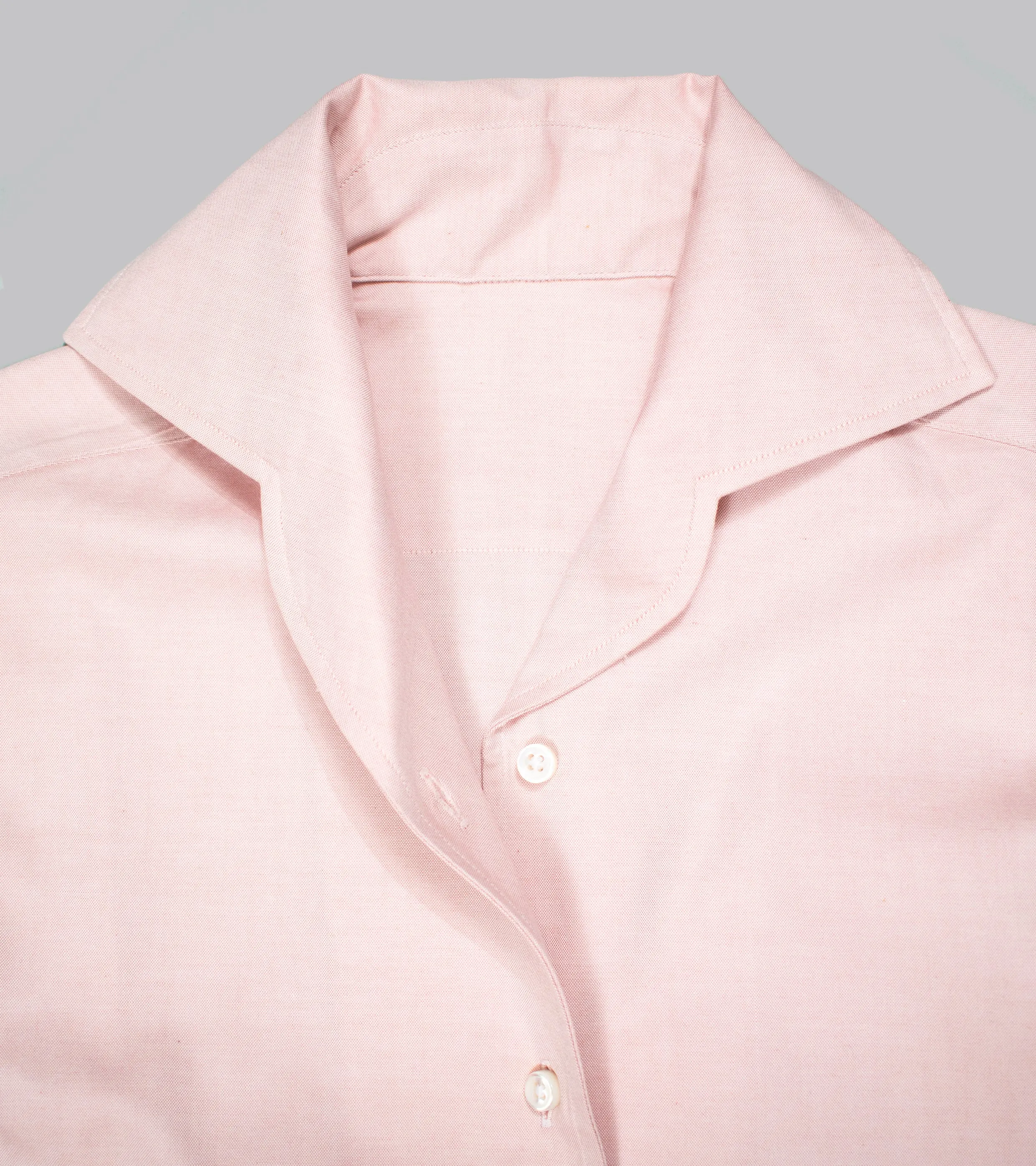 Made-To-Order Cuban Collar Shirt Pink