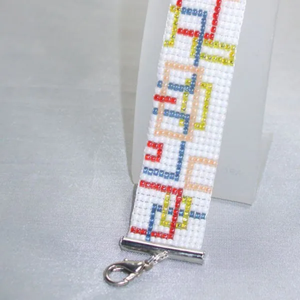 Nahimana, Loom Woven, Retro Pipe Pattern, Bracelet