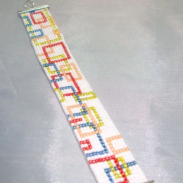 Nahimana, Loom Woven, Retro Pipe Pattern, Bracelet