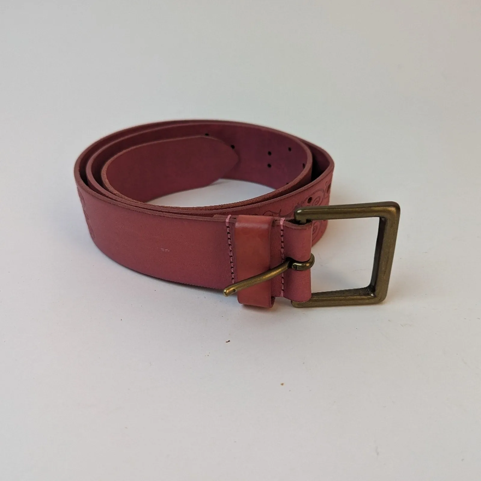 Old Navy Pink Leather Belt - Medium