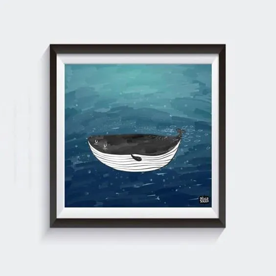 Seaworld Whale Wall Art