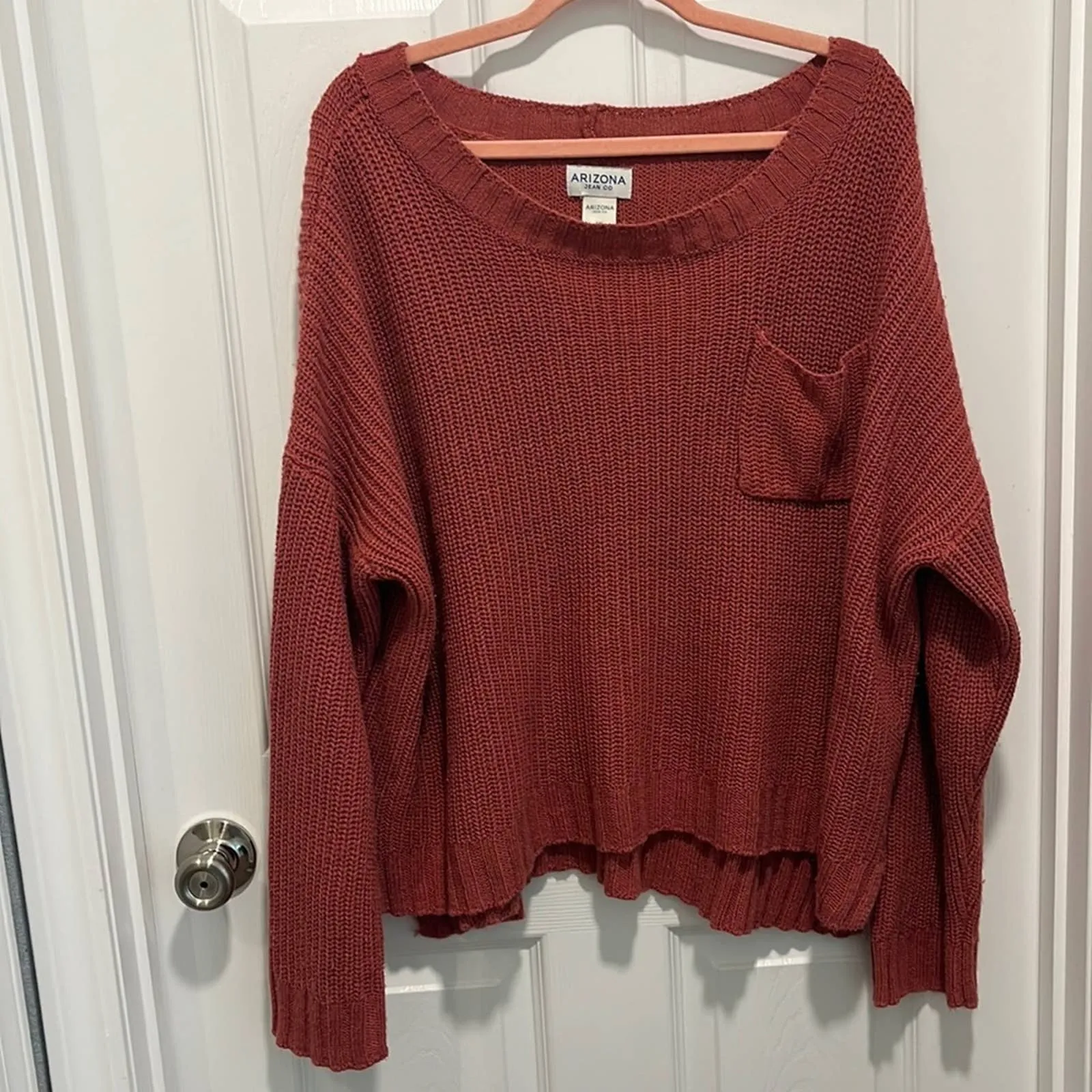 Size XXL Arizona Jean Co. Plus Dusty Rose Pink Oversized Sweater