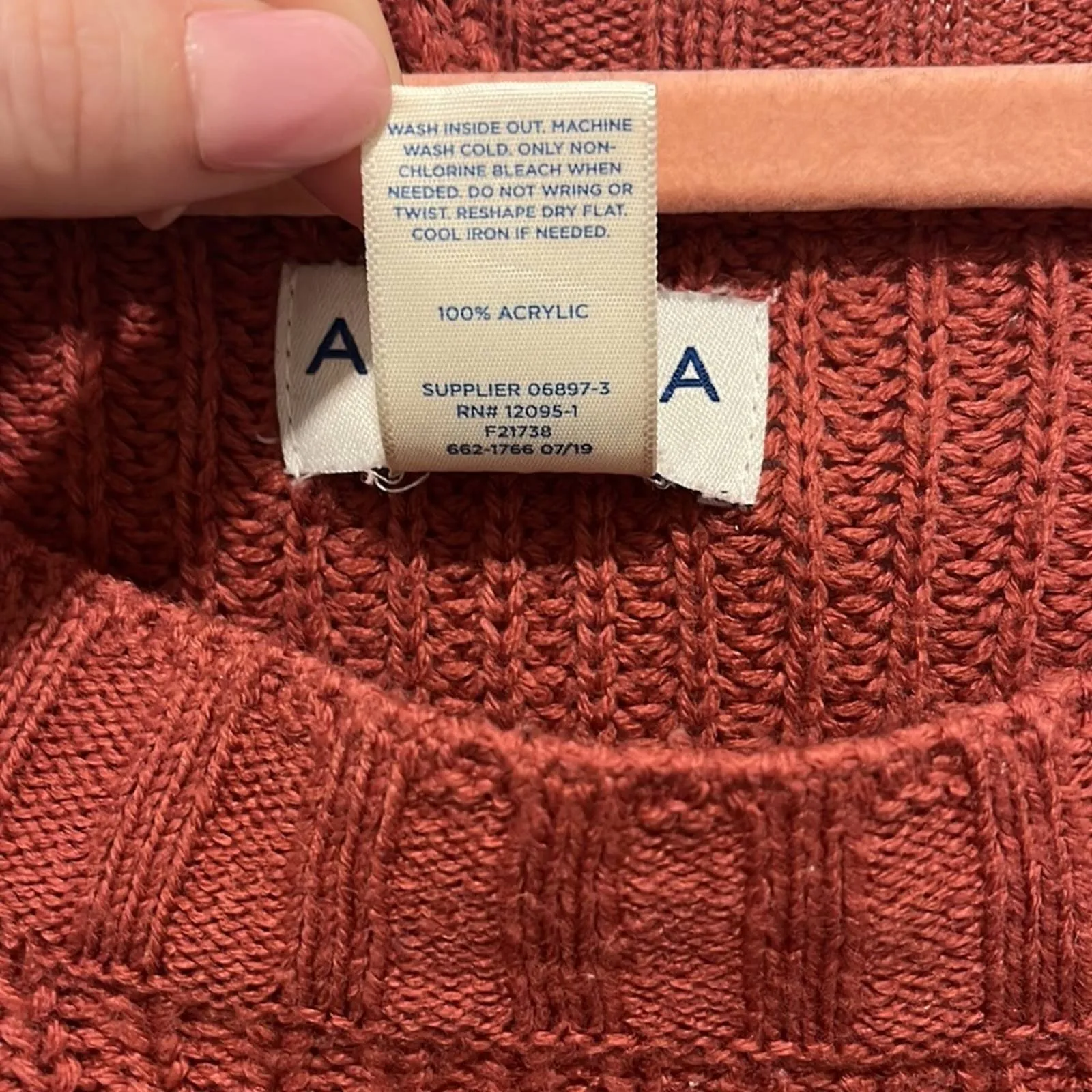 Size XXL Arizona Jean Co. Plus Dusty Rose Pink Oversized Sweater