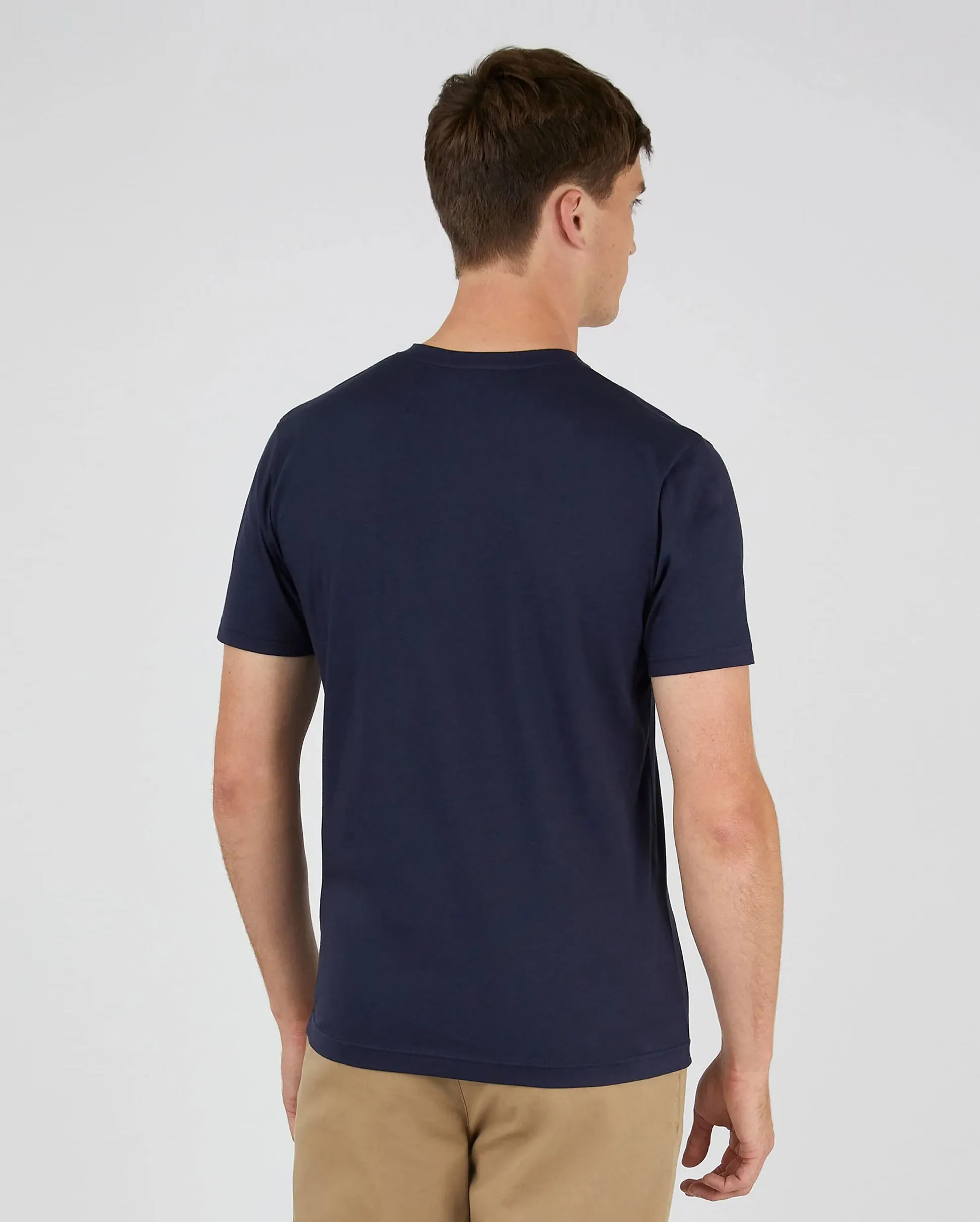 S/S V-NECK / NAVY