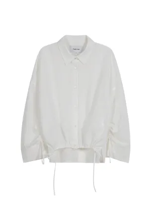 The Loom Long Sleeve Linen Shirt White