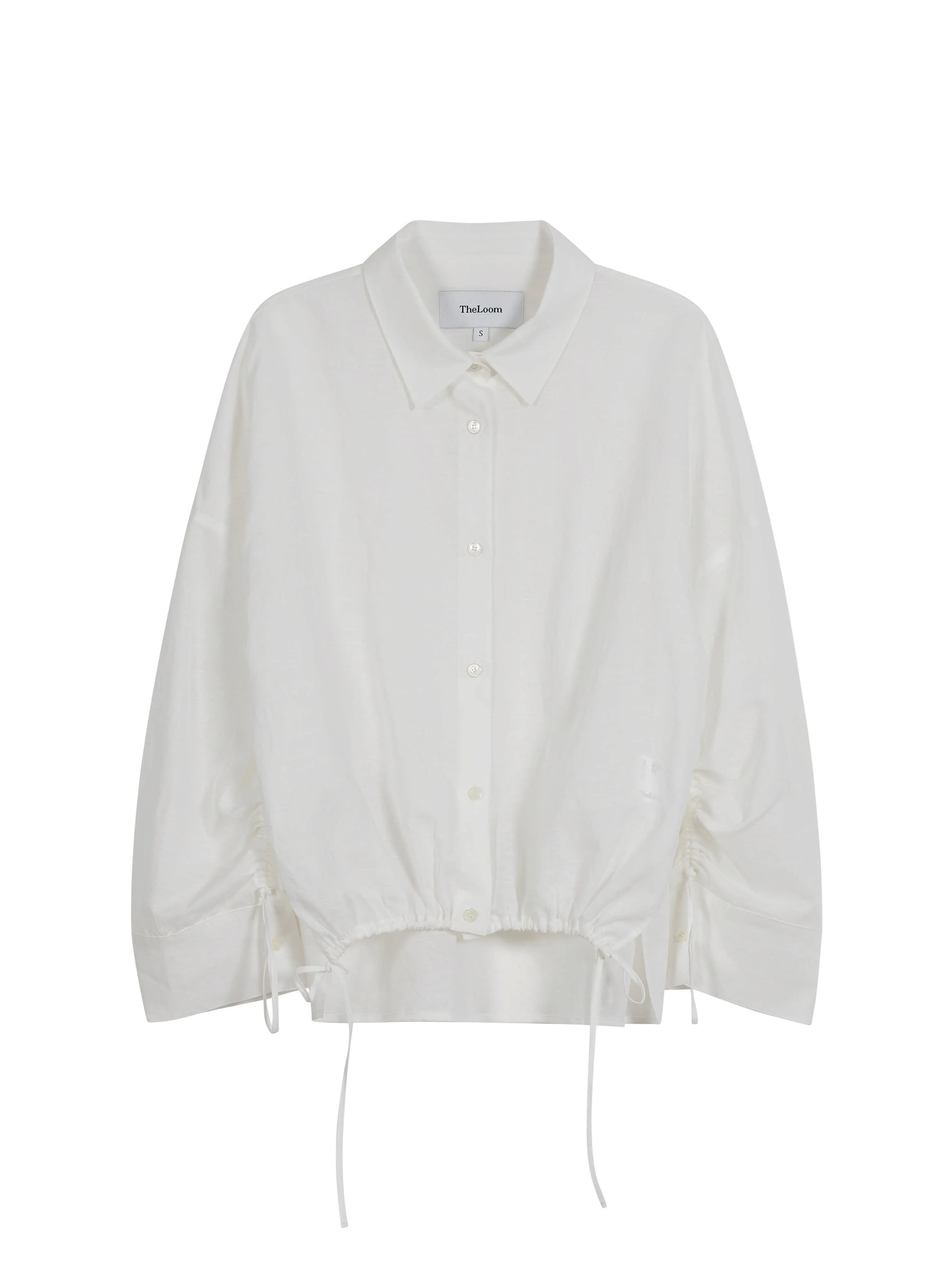The Loom Long Sleeve Linen Shirt White