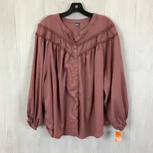 Top Long Sleeve By Old Navy In Mauve, Size: 3x