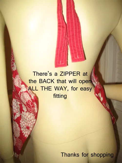 Vintage Y2K 90s Charlotte Russe Womens V-Neck Halter Top Small Floral Red White